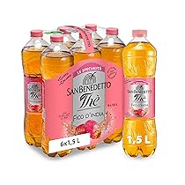 San Benedetto Thè al Fico d’India, 6×1,5 l, il Nuovo Gusto dell’Estate, Gusto Ricco e Naturale in Poche Calorie, Senza Conservanti e Coloranti Artificiali, Tappo Click