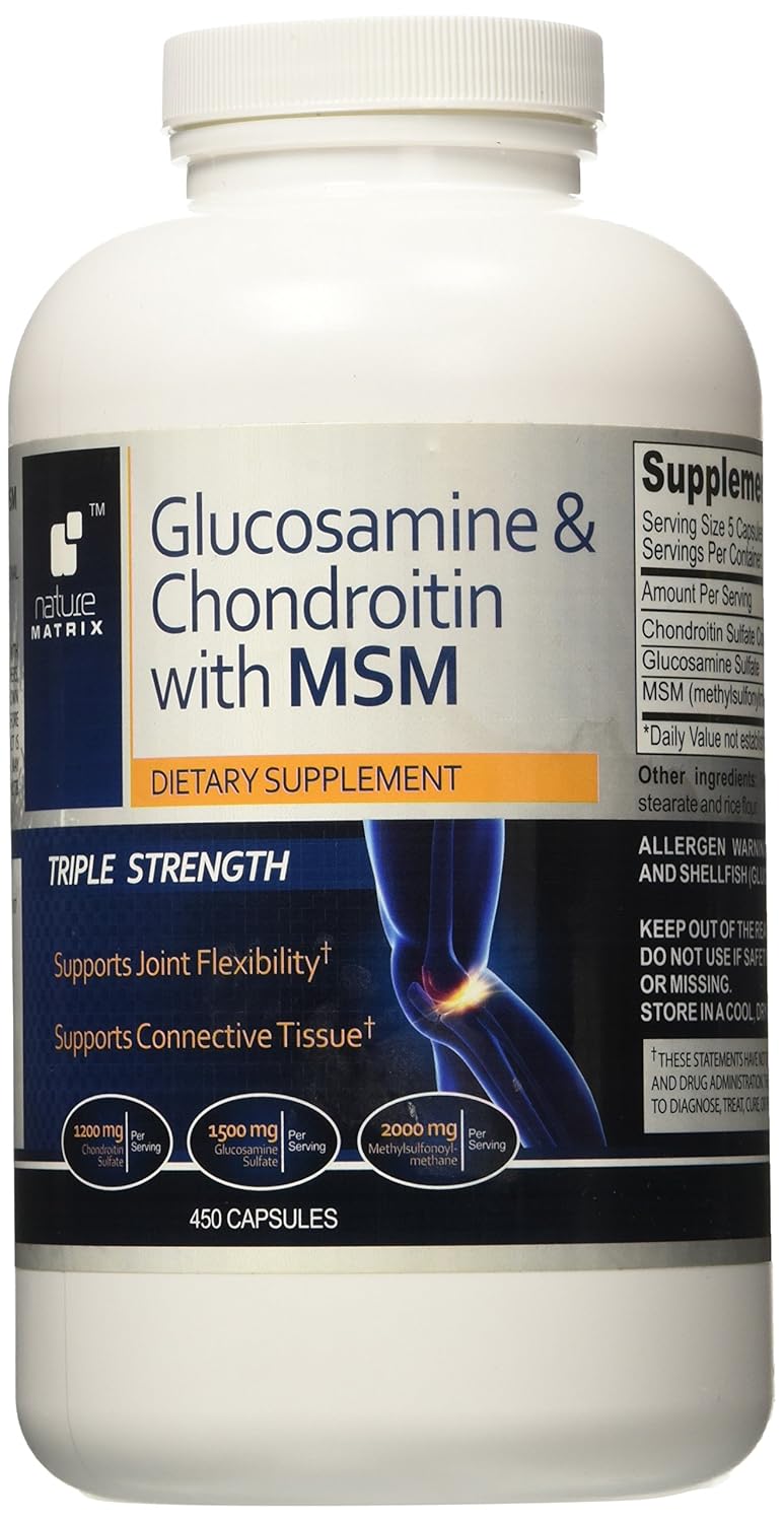 Buy TRIPLE STRENGTH GLUCOSAMINE Sulfate 1500 mg CHONDROITIN Sulfate