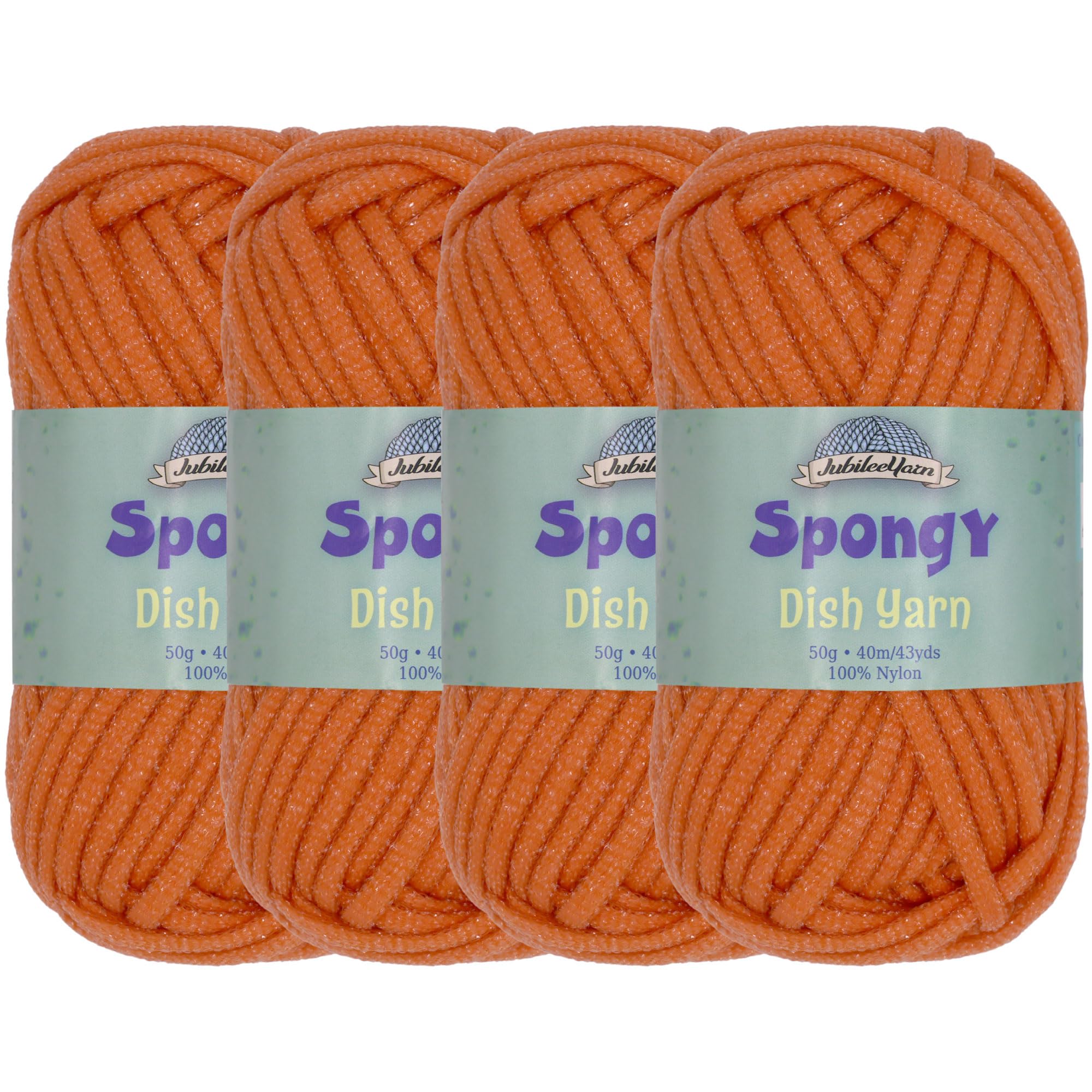JubileeYarn - Hilo Esponjoso, 50 G/madeja, De Nailon, 4 Madejas, 4 Madejas