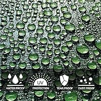 Vista 4 de STARPYNG -Lona verde de 10 mil de 6 x 8 pies, lona de polietileno resistente, impermeable, resistente a los rayos UV, duradera, resistente a