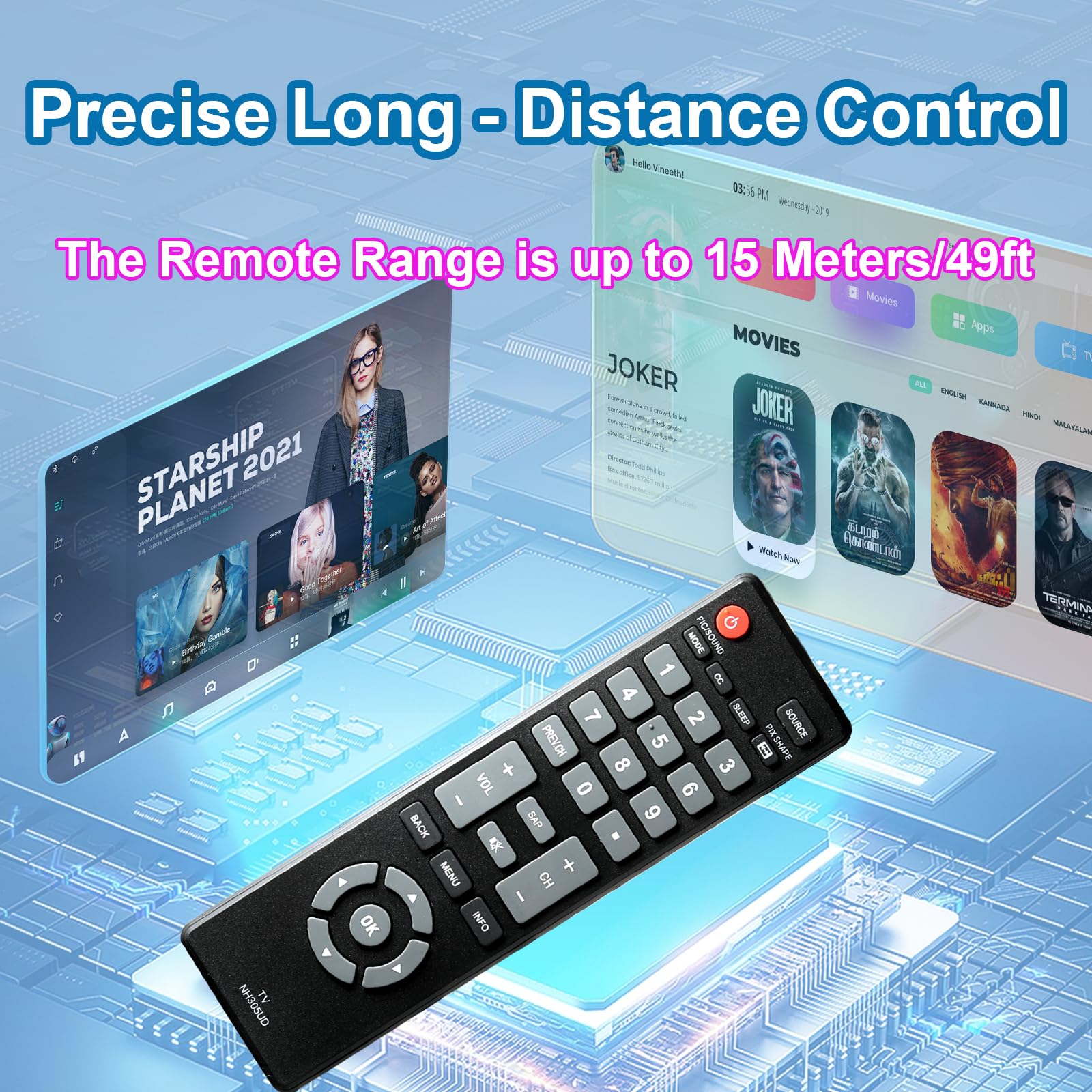 Replacement Remote Control For Emerson TV Models LF391EM4 LF320EM4 LE391EM4 LE320EM4