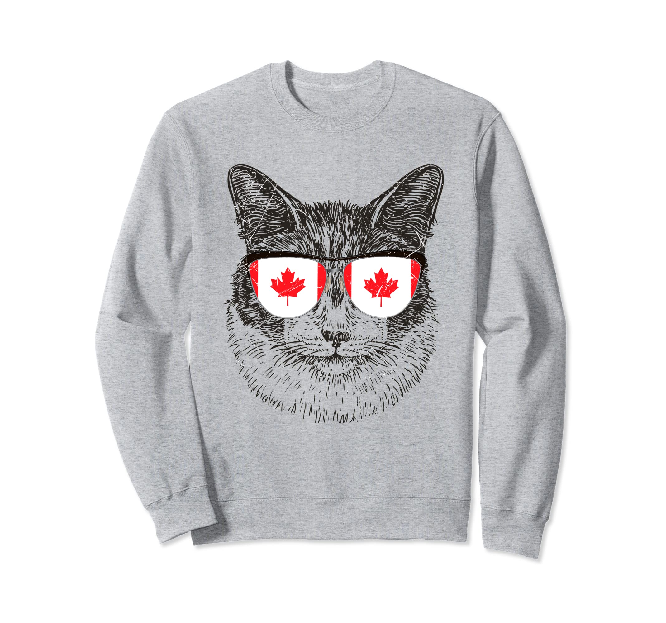 canadian cat with sunglasses roots canada america roots Sweatshirt