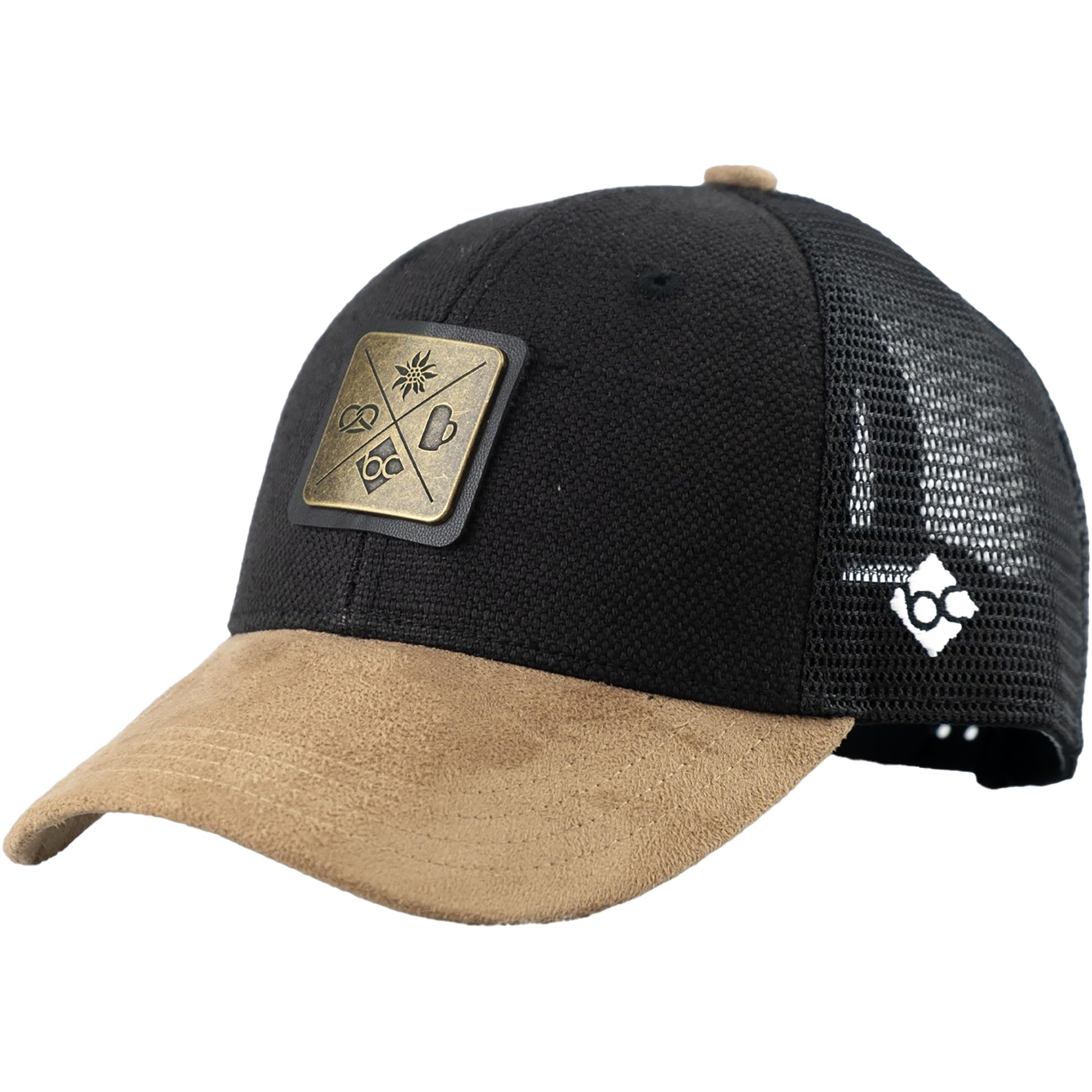 Bavarian Caps Cap Kreizweis Schwarzgrau