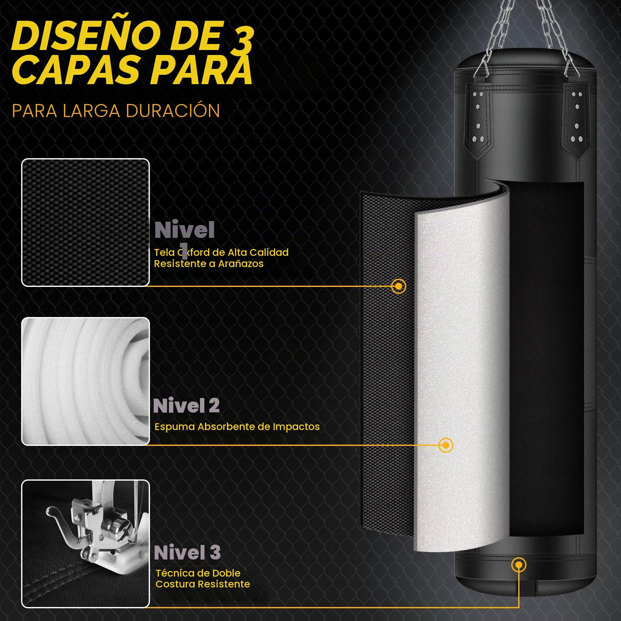 Saco de Boxeo para Adultos, Juego de Saco de Boxeo Pesado Oxford con Guantes de 12 onzas para Artes Marciales Mixtas, Kickboxing, Boxeo, Karate, Gimnasio en casa, Entrenamiento (sin