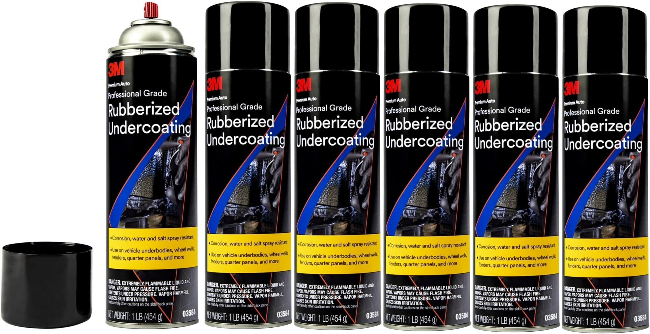 3 M 3584プロフェッショナルグレードゴム引きUndercoating 6 16オンス缶