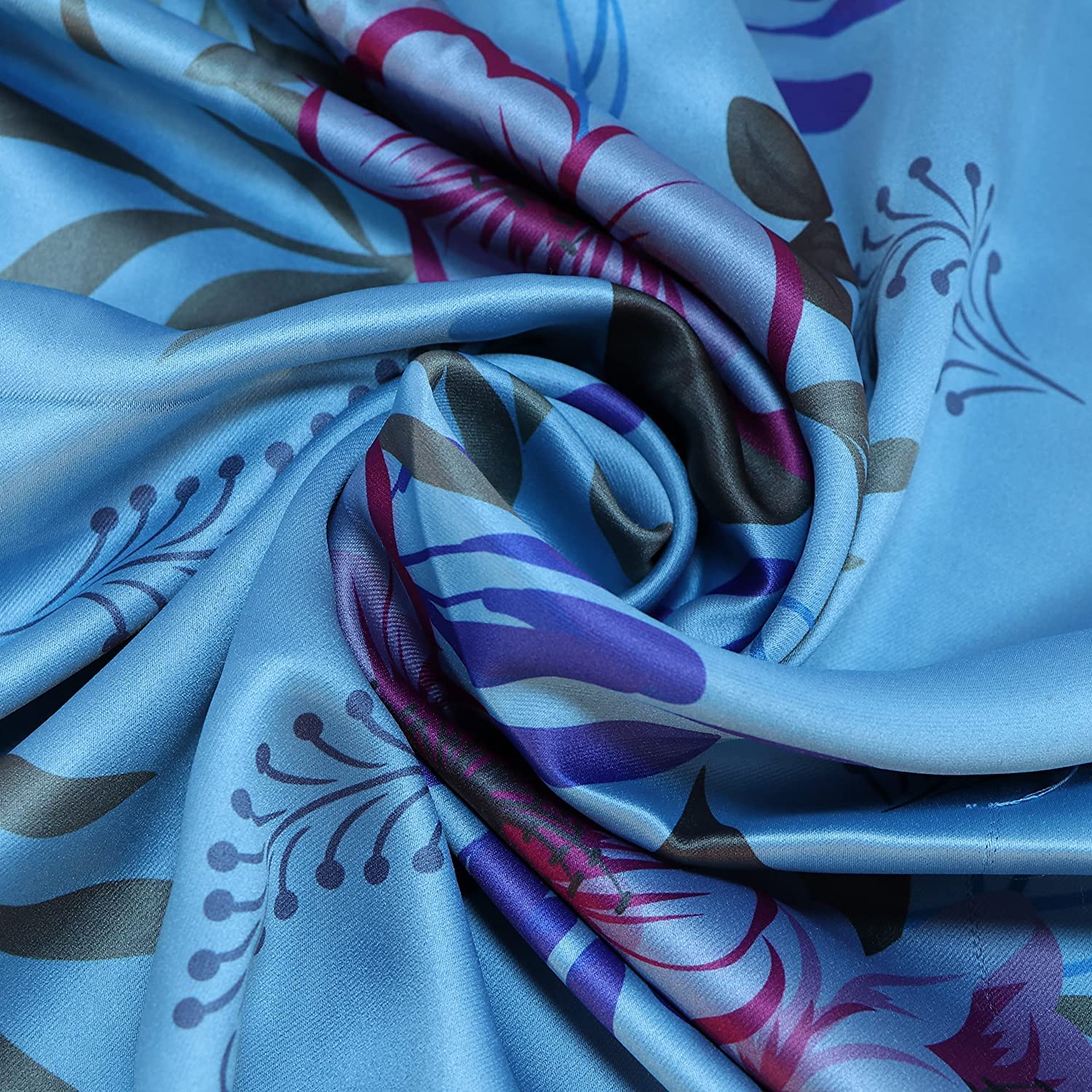 GOLKIPAR Decorative Soft Rich Cloth Digitally Printed Floral Print Polyester Fabric for Sofa, Furnishing, Upholstery, Curtains, Cushions, Craft, Dress (52”Width) (50 Meter, Design-55)