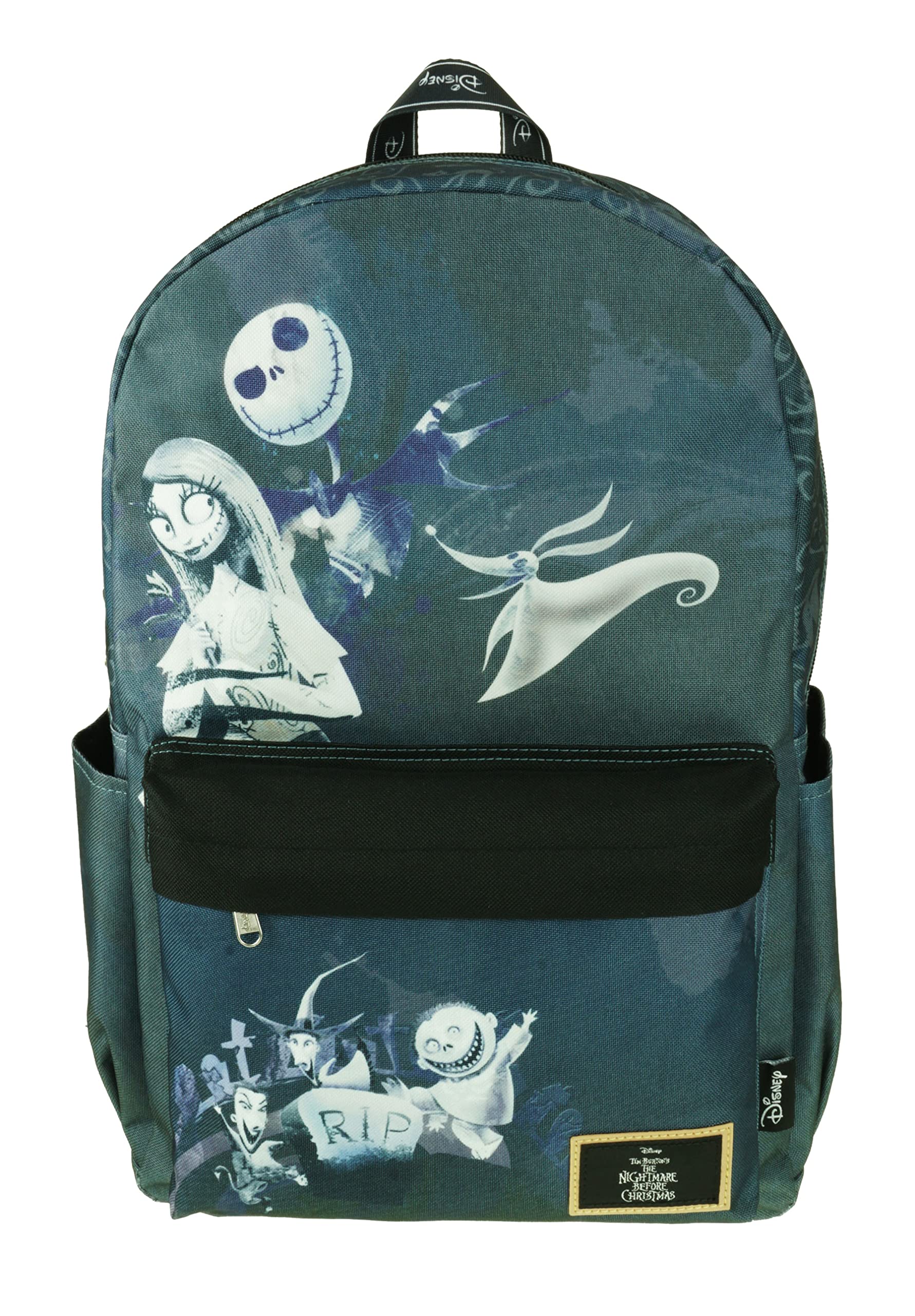 KBNL Classic Disney Nightmare Before Christmas Backpack with Laptop Compartment for School, Travel, and Work Multicolor A22216-NBC