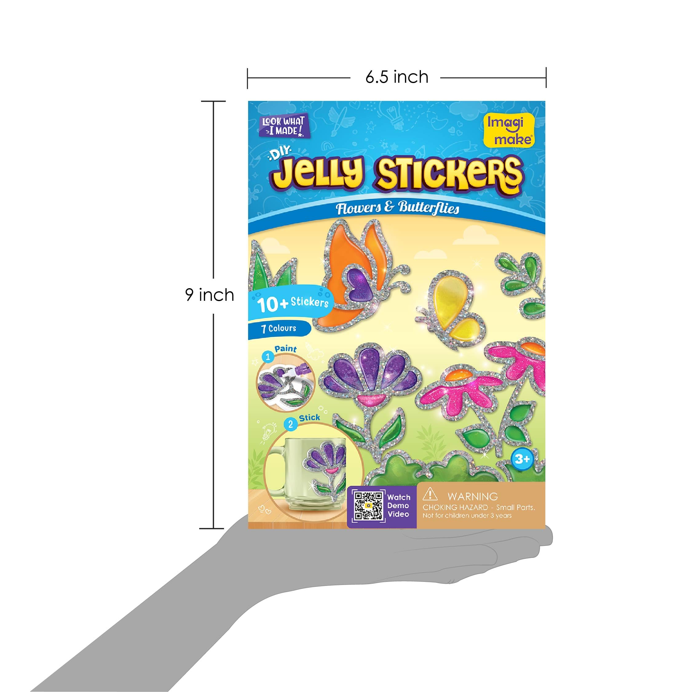Imagimake DIY Jelly Stickers | Flowers & Butterflies | Craft Kit | Age 3+ — Amazon image 8