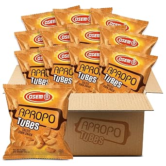 Osem Apropo Tubes, Kosher, Corn Chips, Original Flavor - Pack of 12