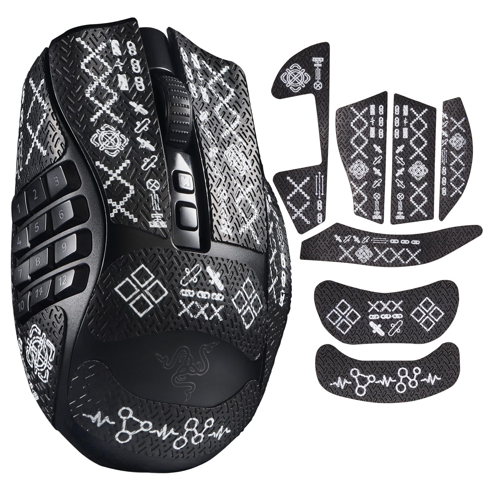 Amazon.com: immoenuc Mouse Grip Tape Sticker for Razer Naga V2 Pro