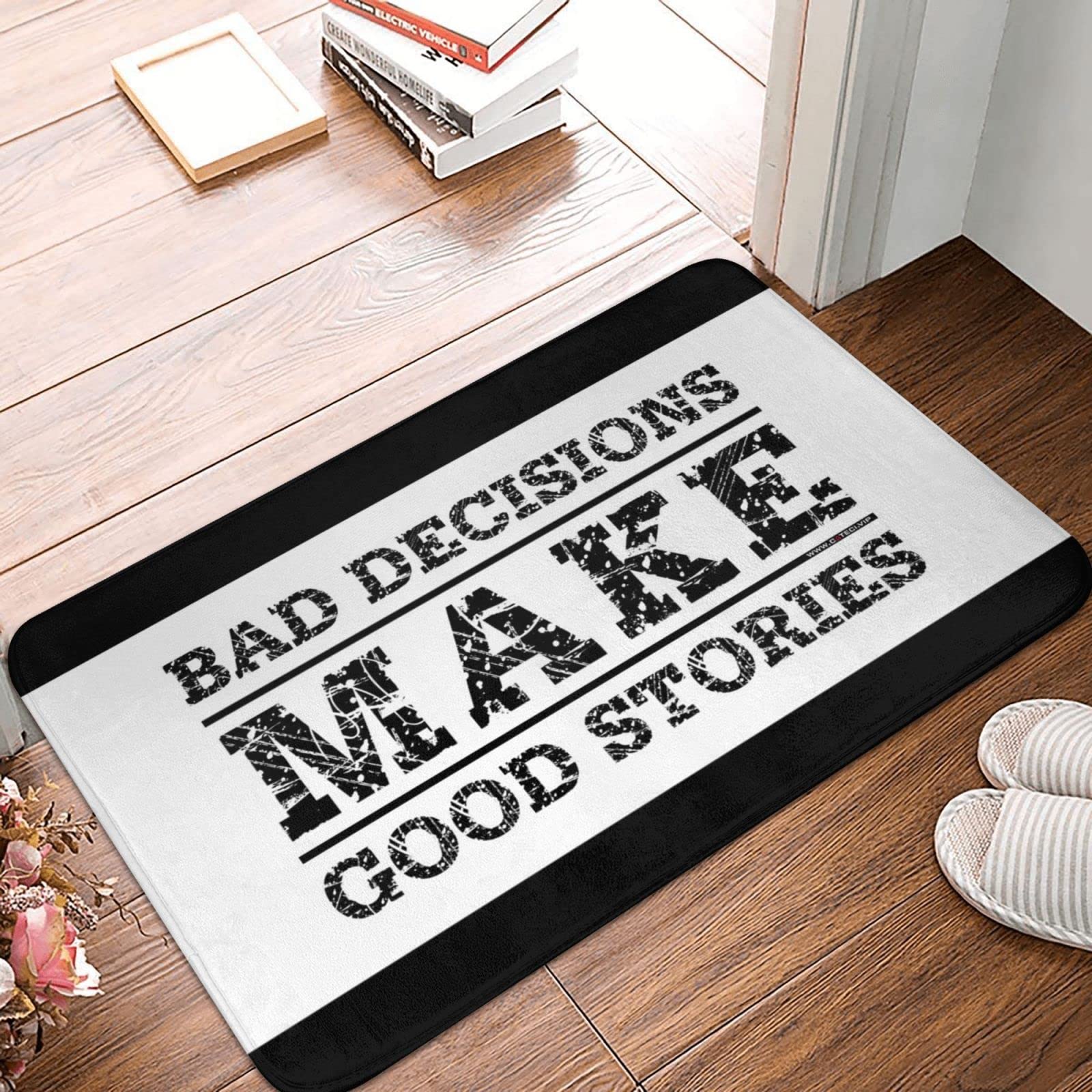 Tapis rétro pour entrée intérieure 50 x 80 cm pour protéger vos sols avec originalité