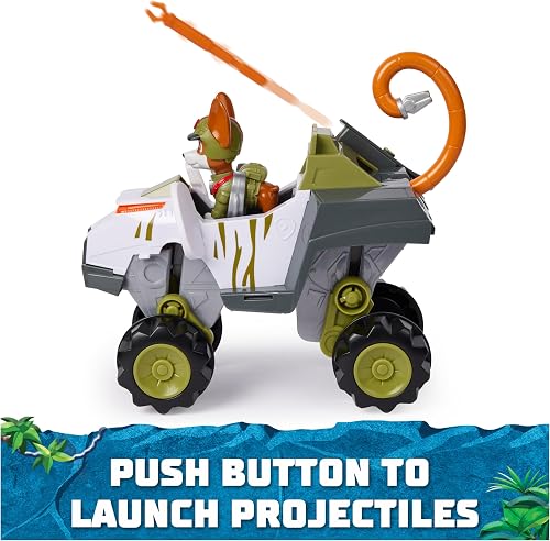 Paw Patrol - Pat Patrouille - Véhicule Figurine Tracker Jungle Pups - Voiture Figurine À Collectionner - Projectiles - Thème Jungle - Pat Patrouille Jouet - Voiture Enfant - Jouet Enfant 3 Ans Et + - 5