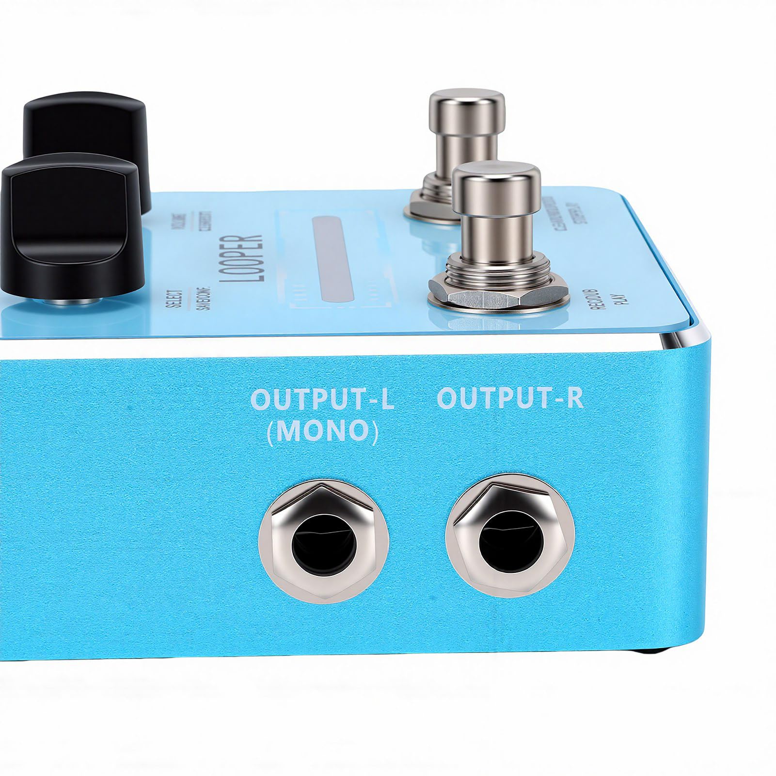 Keenso Pedale Looper per Chitarra, Pedale Effetti per Registrazione di Frasi in Lega di Alluminio con 40 Slot di Memoria 160 Minuti Gestione Dati USB C per la Scrittura di Canzoni Bassi Performance