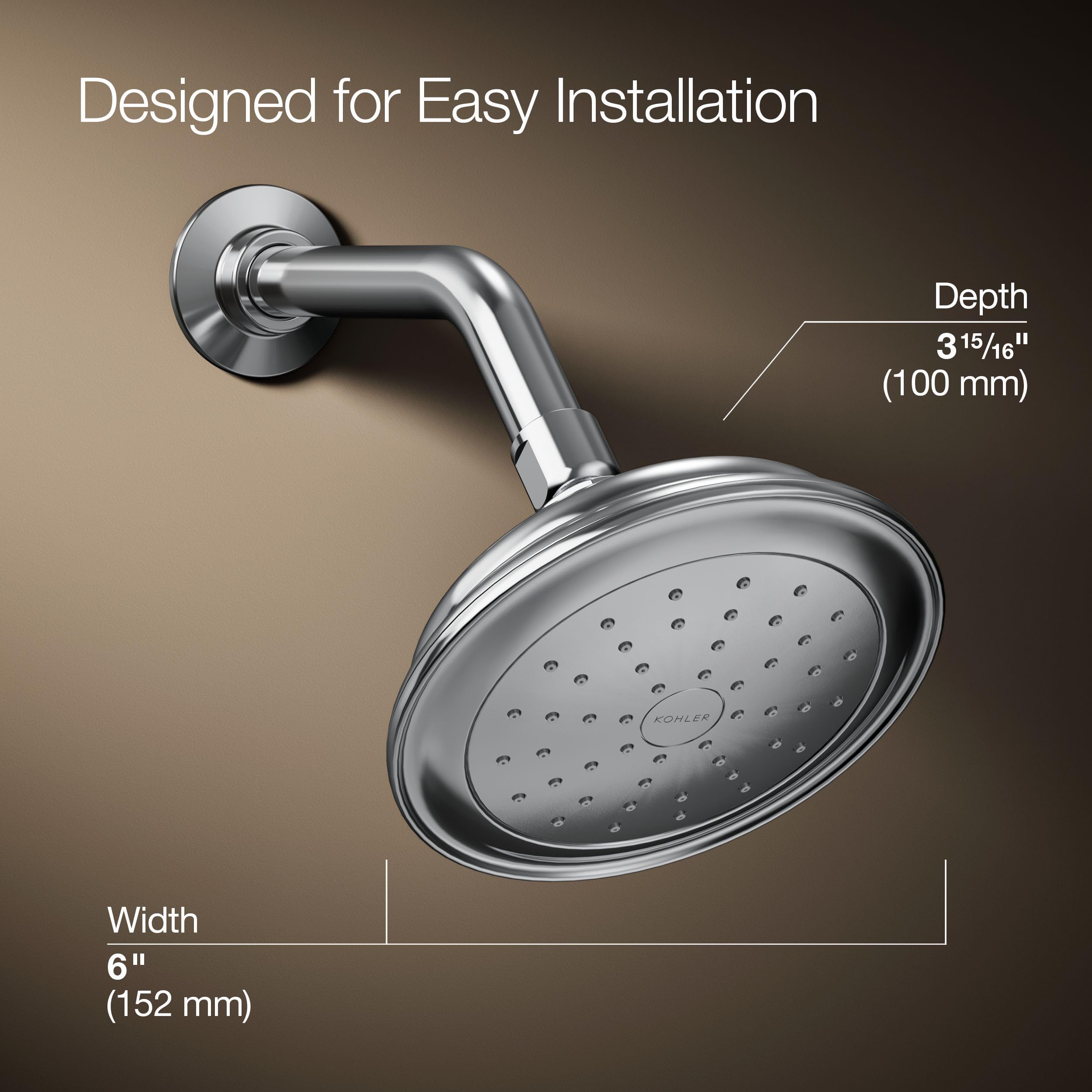Amazon.co.jp: KOHLER 72774-G-CP Artifacts シャワーヘッド 光沢