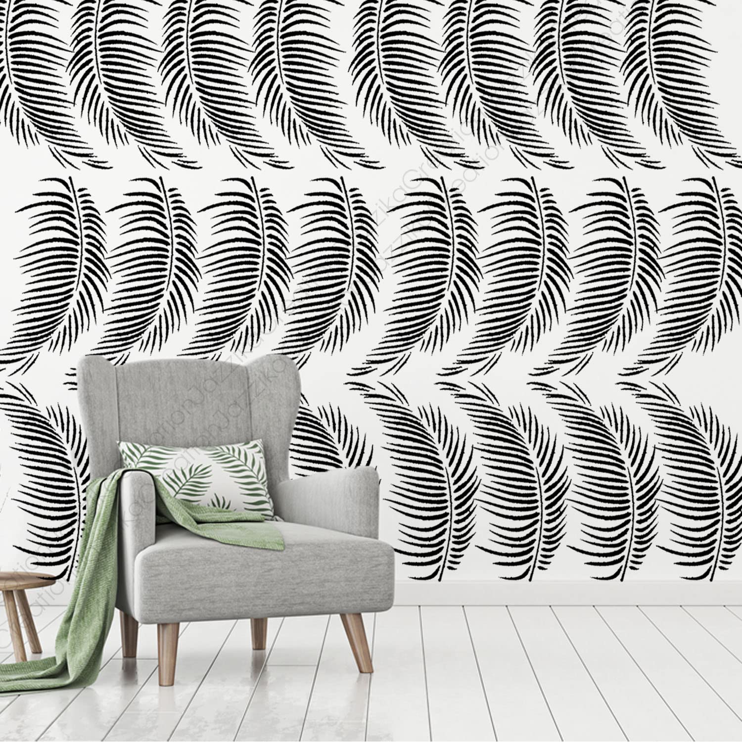 ARandNJ Stencils for Wall Painting Pack of 1 (Size:- 16X24 Inch) Botanical Design- Calyptra Leaf DIY Reusable Design Suitable for Home Wall Decor (B0CHYB84FF) Amazon Price History, Amazon Price Tracker