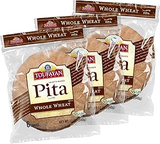 27 Mediterranean Diet Taco Recipes with Fresh Ingredients 30 Toufayan Bakeries, Whole Wheat Pita Bread (3 Pack, 18 Pitas Total)