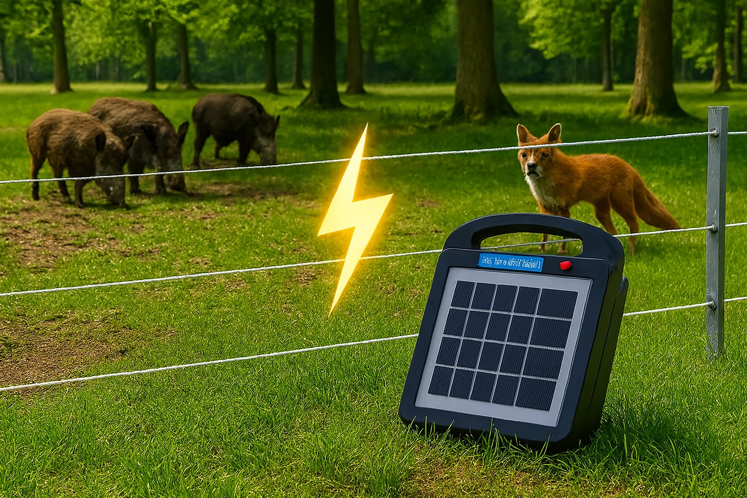 Valla eléctrica eléctrica de 12 V, 12 V, batería de valla eléctrica, 2,2 km, 100 mJ, ID6100 + comprobador de vallas