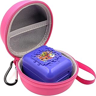 LeoTube Hard Case Compatible with Bitzee Interactive Toy Digital Pet and Case Protective Storage Holder for Bitzee Virtual Electronic Pets Accessories (Case Only) (Pink)