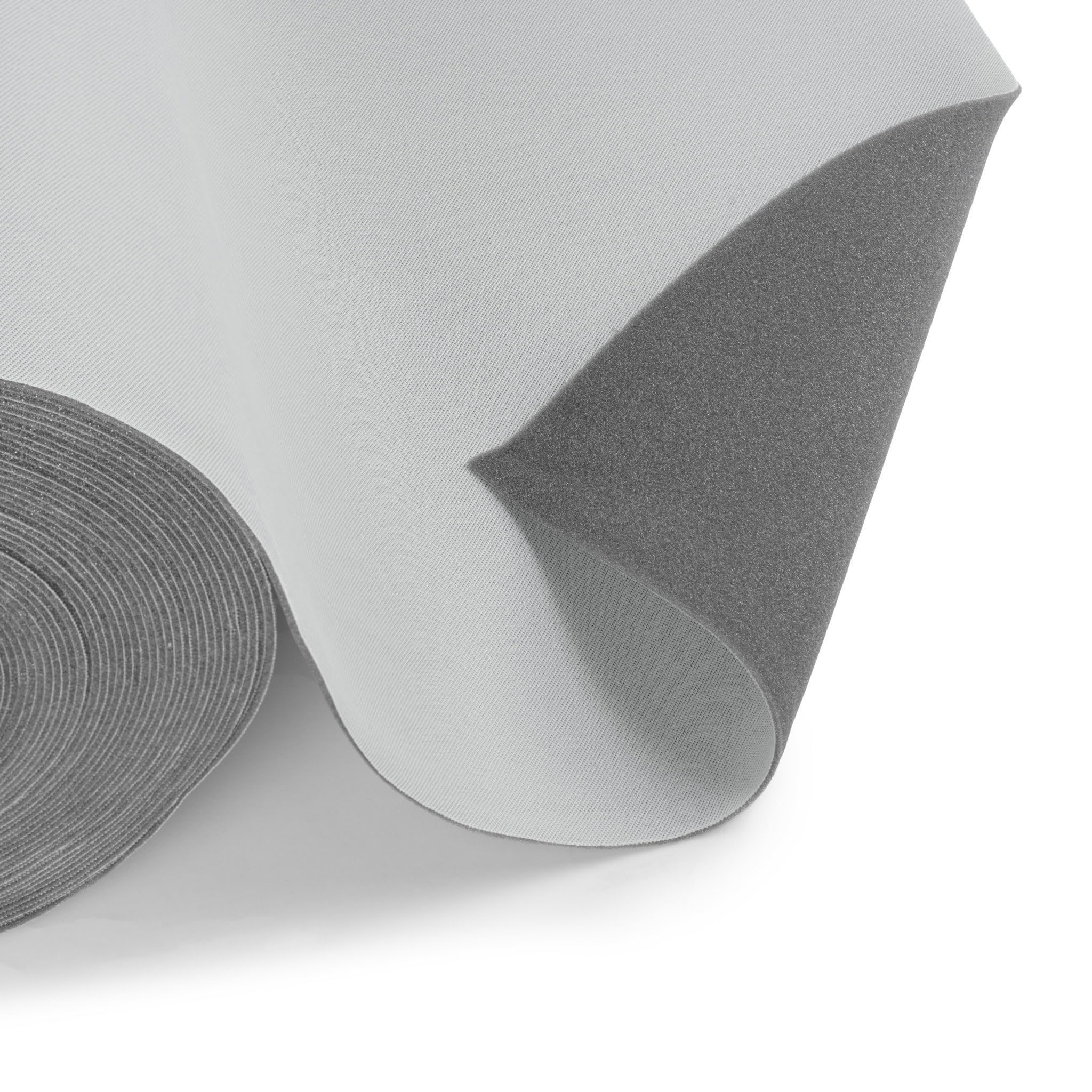 Auto Dachhimmel Stoff - Dachhimmel Reparatur & Innenverkleidung Auto - Autohimmelstoff Meterware - Flexibler 2-Schicht Gewebe für PKW, Wohnmobil, 240g/m² (Hellgrau, 200 cm x 180 cm)