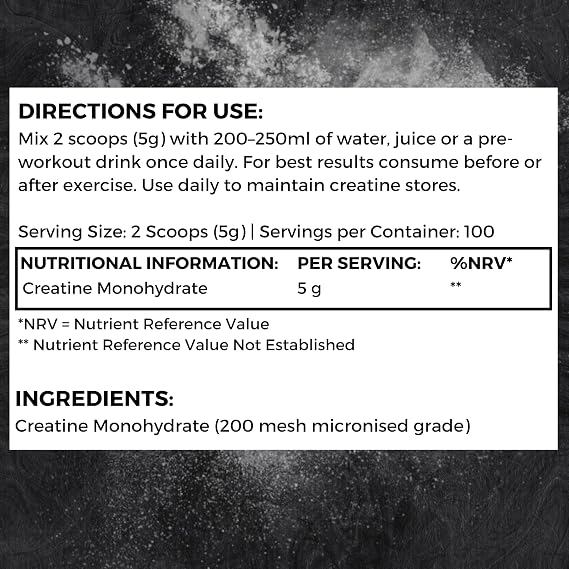 Creatine Monohydrate Powder – Creapact Pure® Micronised Creatine – 500g
