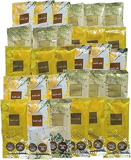 バスソルト３０個セット 入浴剤（キンモクセイ・オレンジ＆ジャスミン・ひのき＆ユーカリ） 詰め合わせ/バスパウダー/保湿/個包装/女性/大量