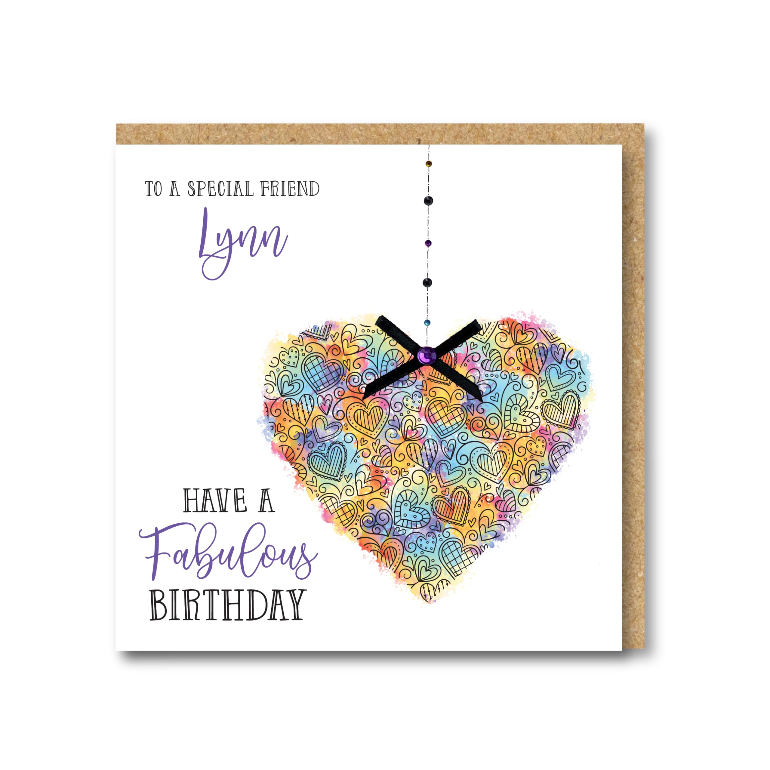Personalised Handmade Birthday Card, Daughter Niece Friend Sister Granddaughter Auntie Mum Nan