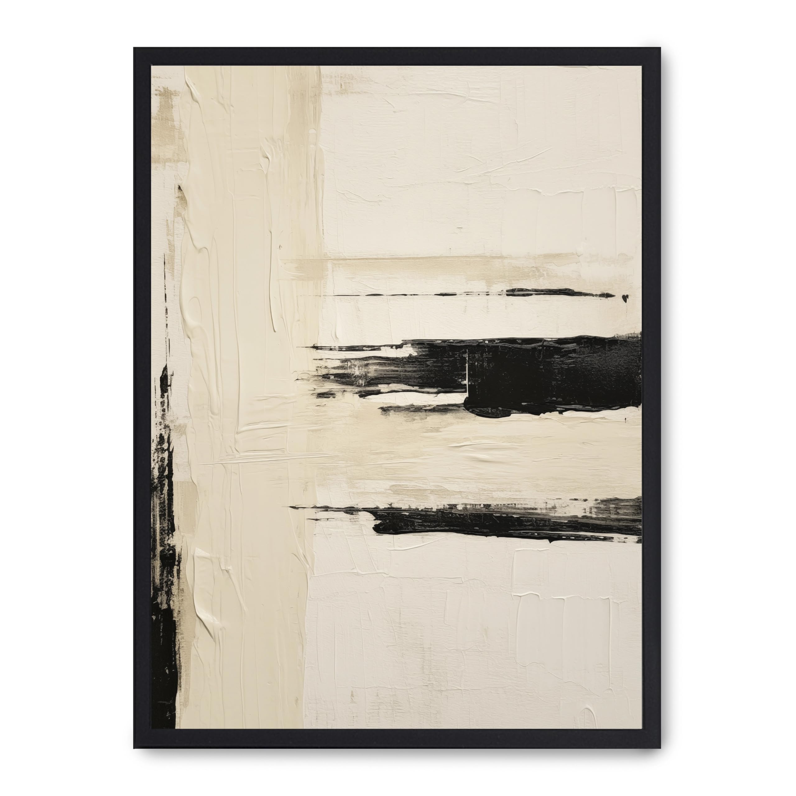 Cuadro art with black lines iv : sublimez votre décoration de salon moderne