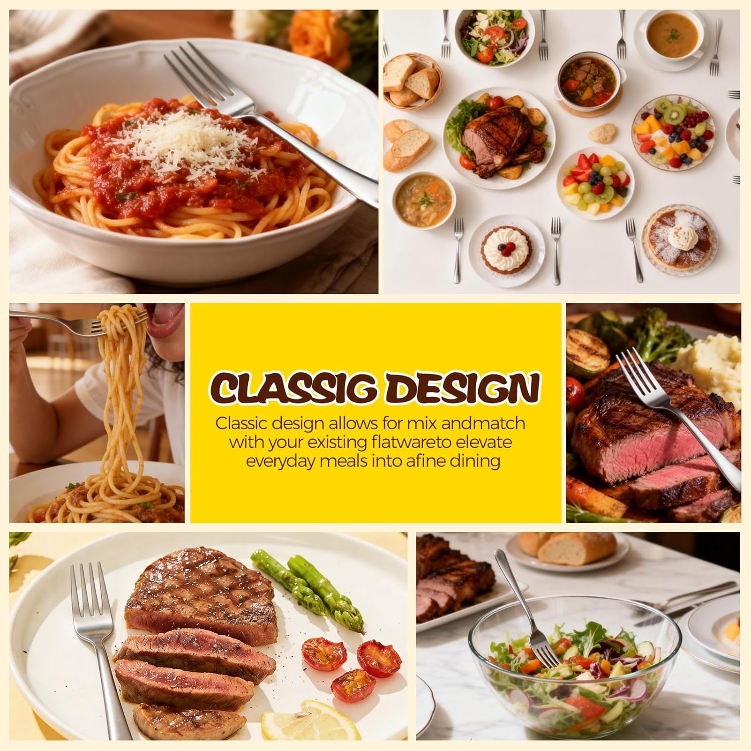 300 Pcs Stainless Steel Dinner Forks Bulk for Restaurant 6.9 Inch Metal Forks Silverware Dessert Forks for Commercial Hotel Party Event Supplies - Image 4