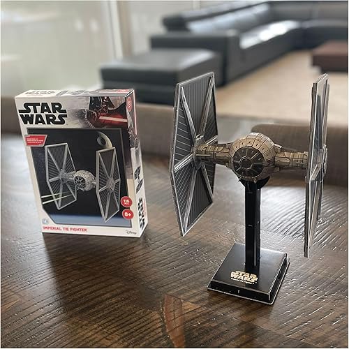 Miniatura 5 de Rompecabezas 4D - Star Wars: Tie Fighter/LN - Kit de modelo de papel 129 para adolescentes y adultos - A partir de 14 años