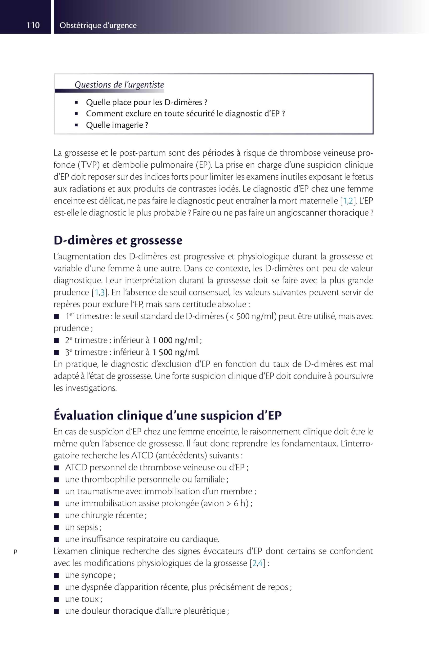 Gynécologie et obstétrique en médecine d'urgence