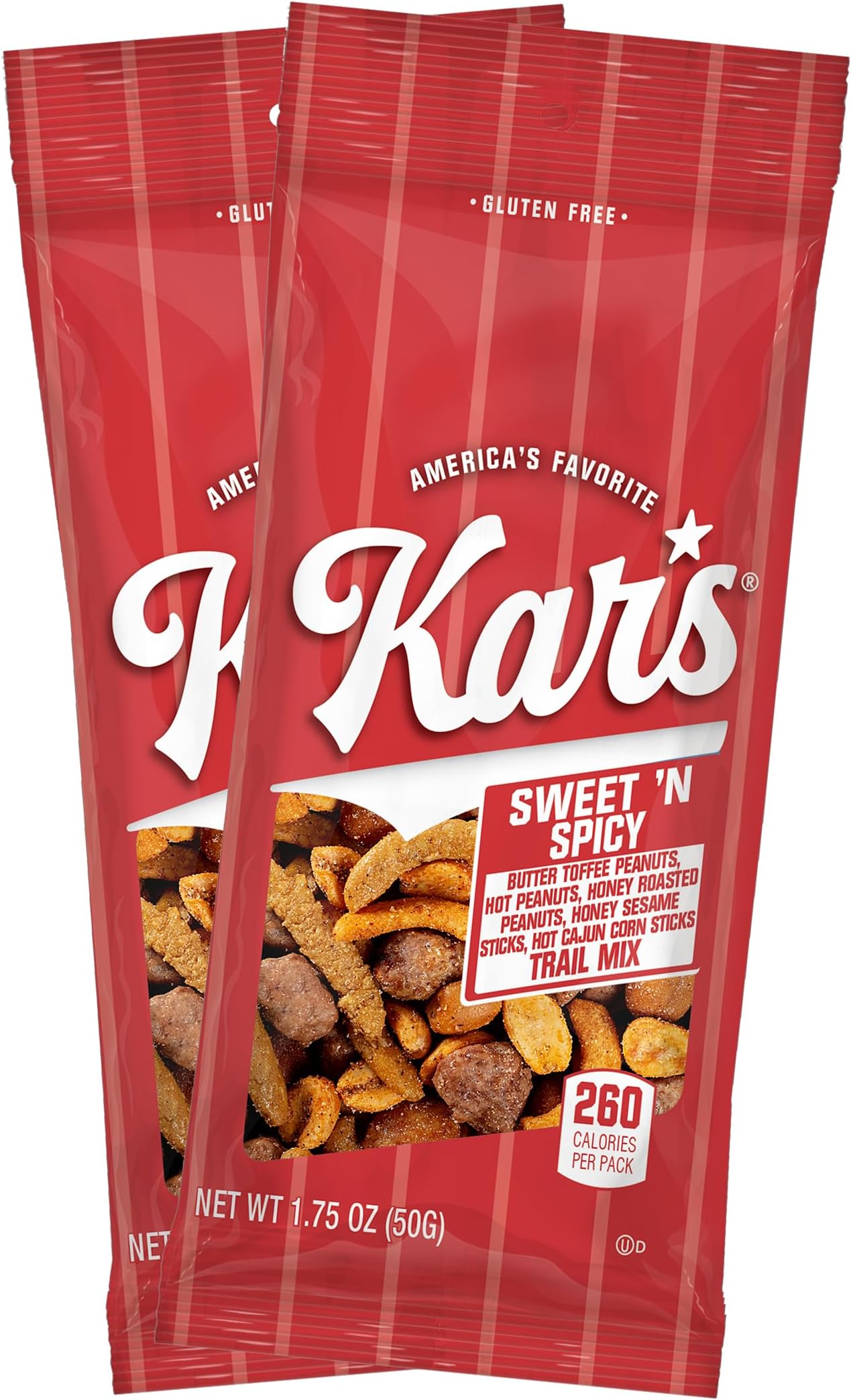 Kar’s Nuts Sweet ‘N Spicy Trail Mix, 1.75 oz Individual Snack Packs – Bulk Pack of 72, Gluten-Free Snack Mix