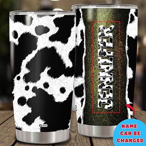 Vista 8 de WAZONE Vaso de café personalizado de 20 onzas y 30 onzas con nombre personalizado para parejas, taza térmica de acero inoxidable, taza de viaje