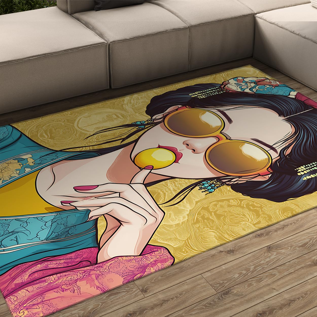 Tapis oriental carpette décorative pop art grand tapis 160x230cm