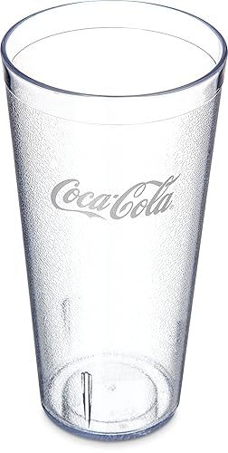 Carlisle FoodService Products 52243550G - Vaso apilable para restaurante SAN de plástico Coca-Cola, 24 onzas, transparente (paquete de 72)