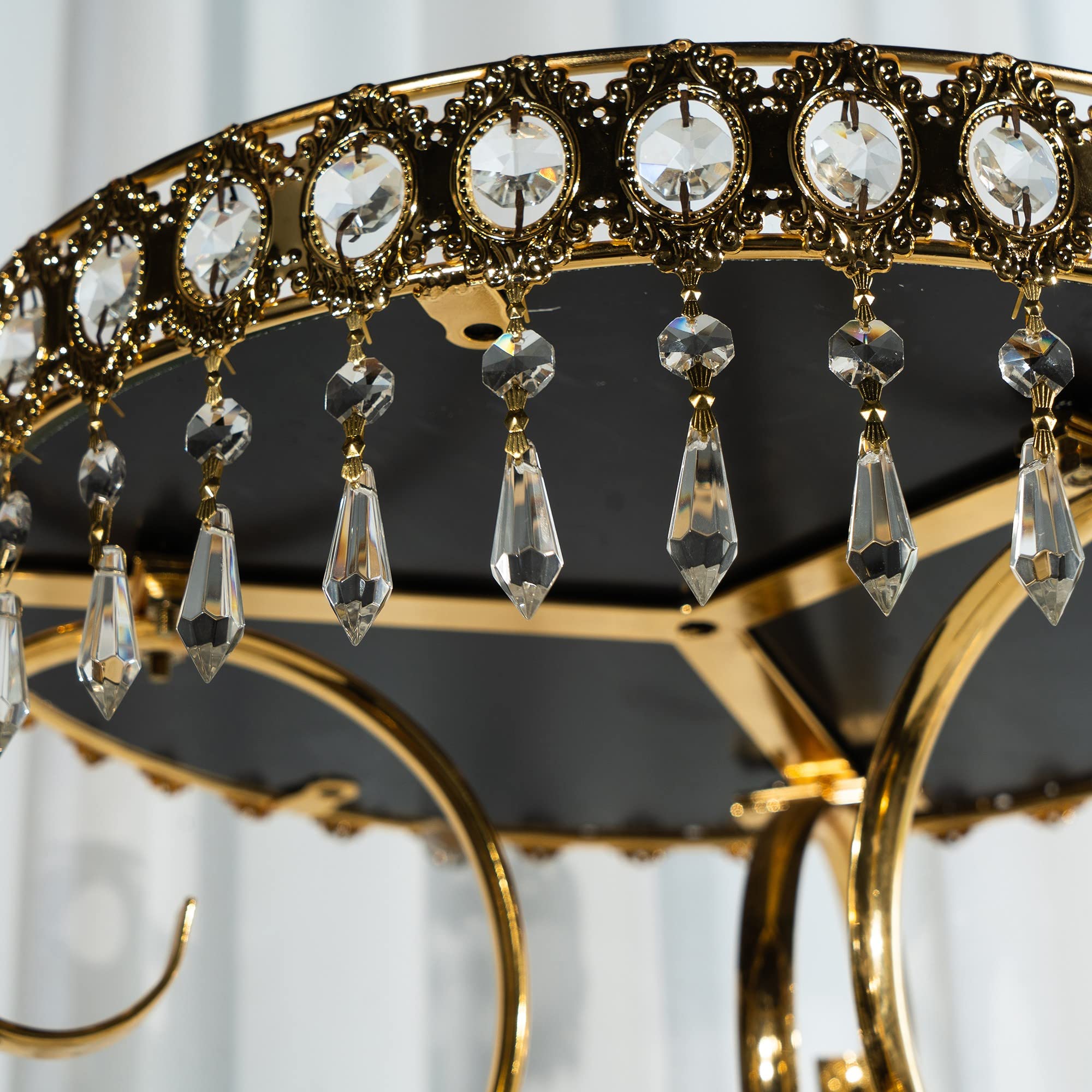 クリスタル製円形シャンデリア クリスタルシャンデリア・360W相当 | SNOW｜照明のライティング