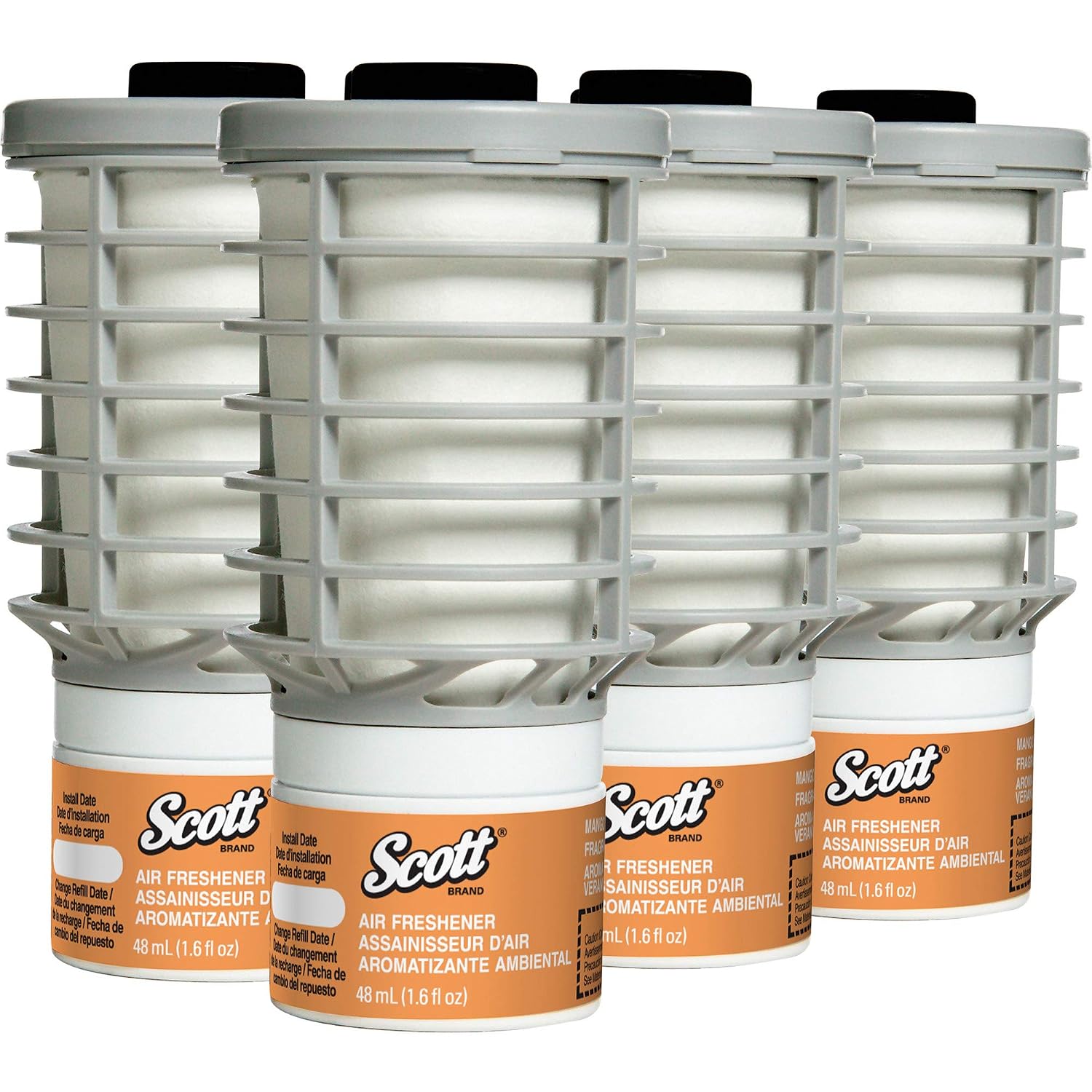 Scott Essential Air Freshener Refill (12373), Mango, Automatic / Continuous Release, 6 Refills / Case