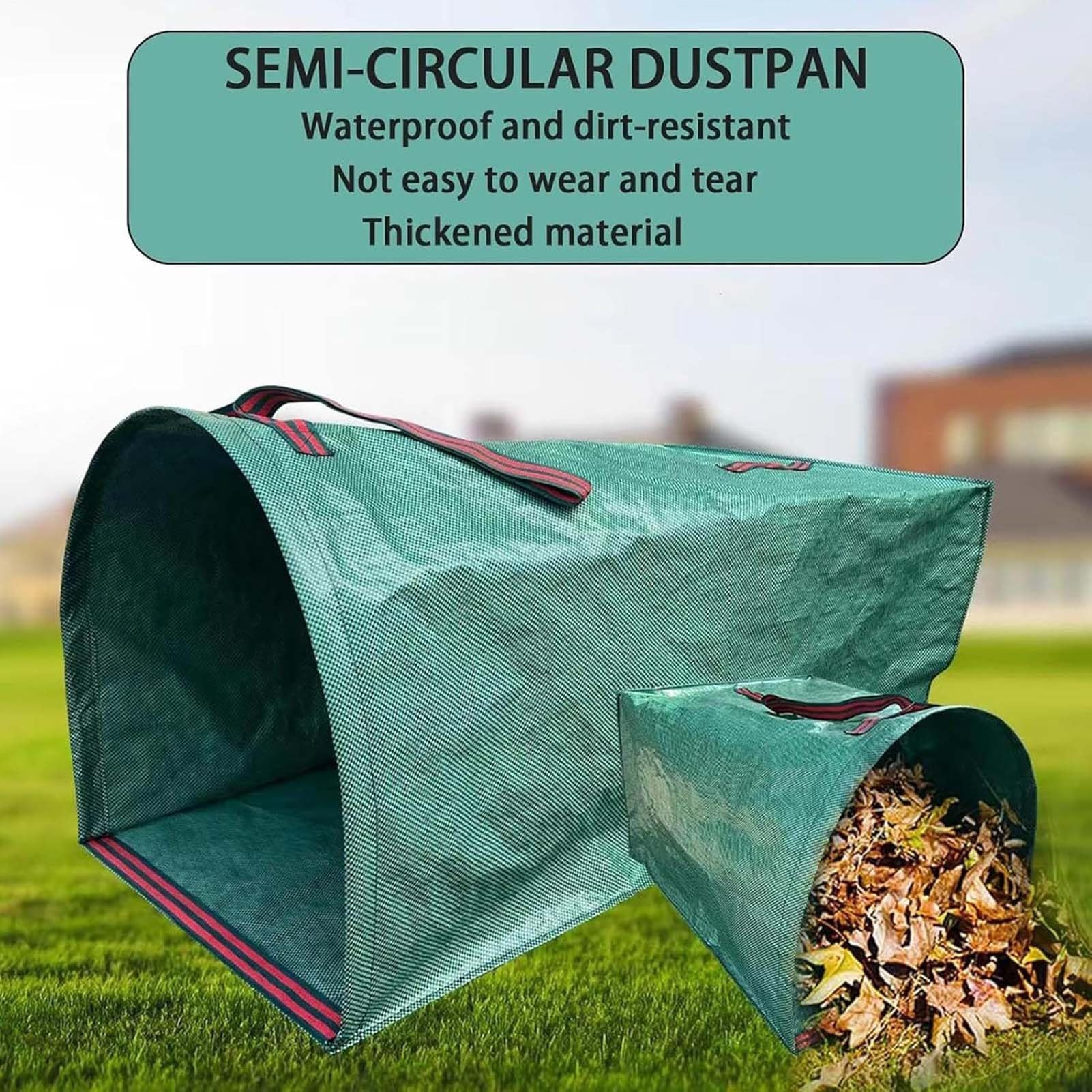 Bolsas para recoger hojas de césped y jardín para limpieza al aire libre, ideal para recoger hojas, desechos y recortes de césped