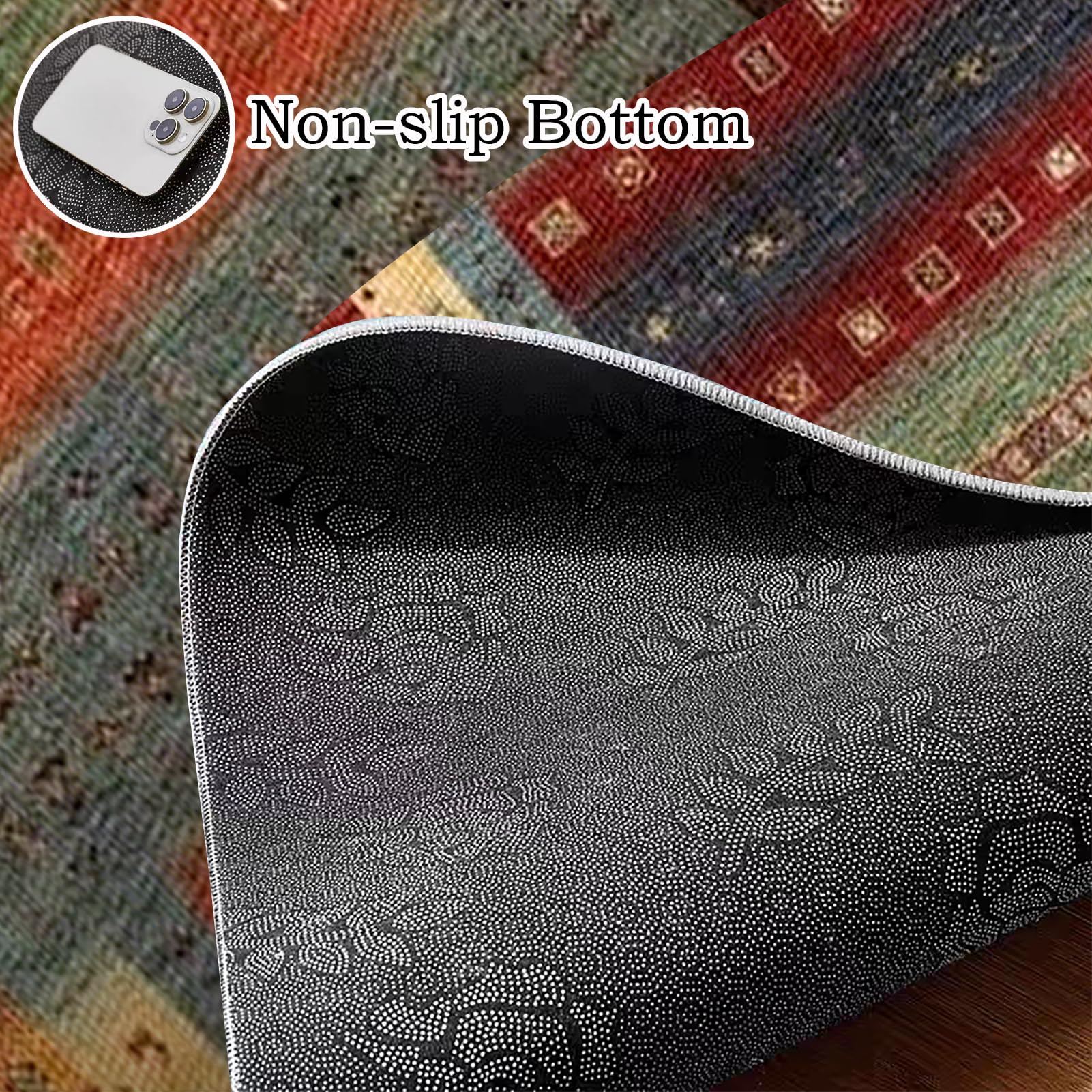 Tapijtloper voor gang, antislip, 90 x 200 cm, tapijt, keuken, wasbaar