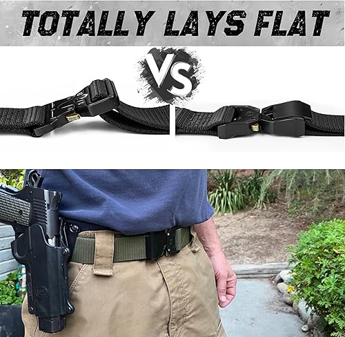 Miniatura 2 de Cinturón táctico para hombre, liberación rápida, militar, senderismo, 1.5 pulgadas, cinturones de trabajo resistentes