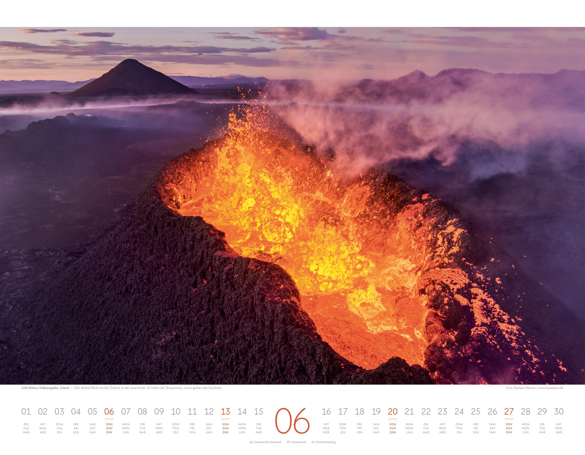 Naturkräfte Kalender 2027 | Wetterphänomene und Naturgewalten: Spektakuläre Wetterfotografie im großen Querformat (54x42 cm) | Wetterkalender