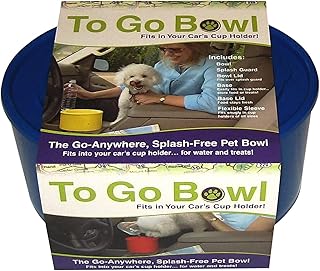 Furry Travelers to Go Pet Bowl, Blue