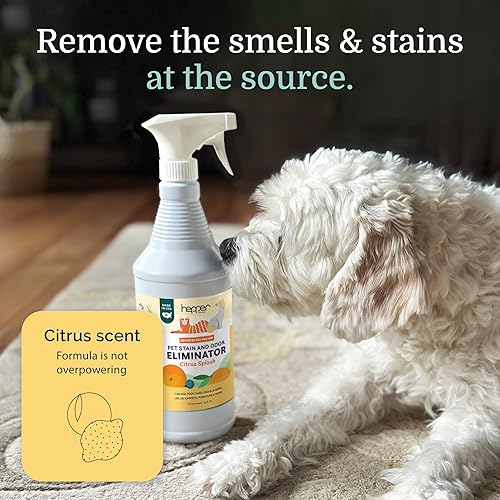Miniatura 7 de Hepper Advanced Bio-Enzyme - Spray eliminador de manchas y olores para mascotas, eliminador de olores, manchas y orina para gatos, perros y otros