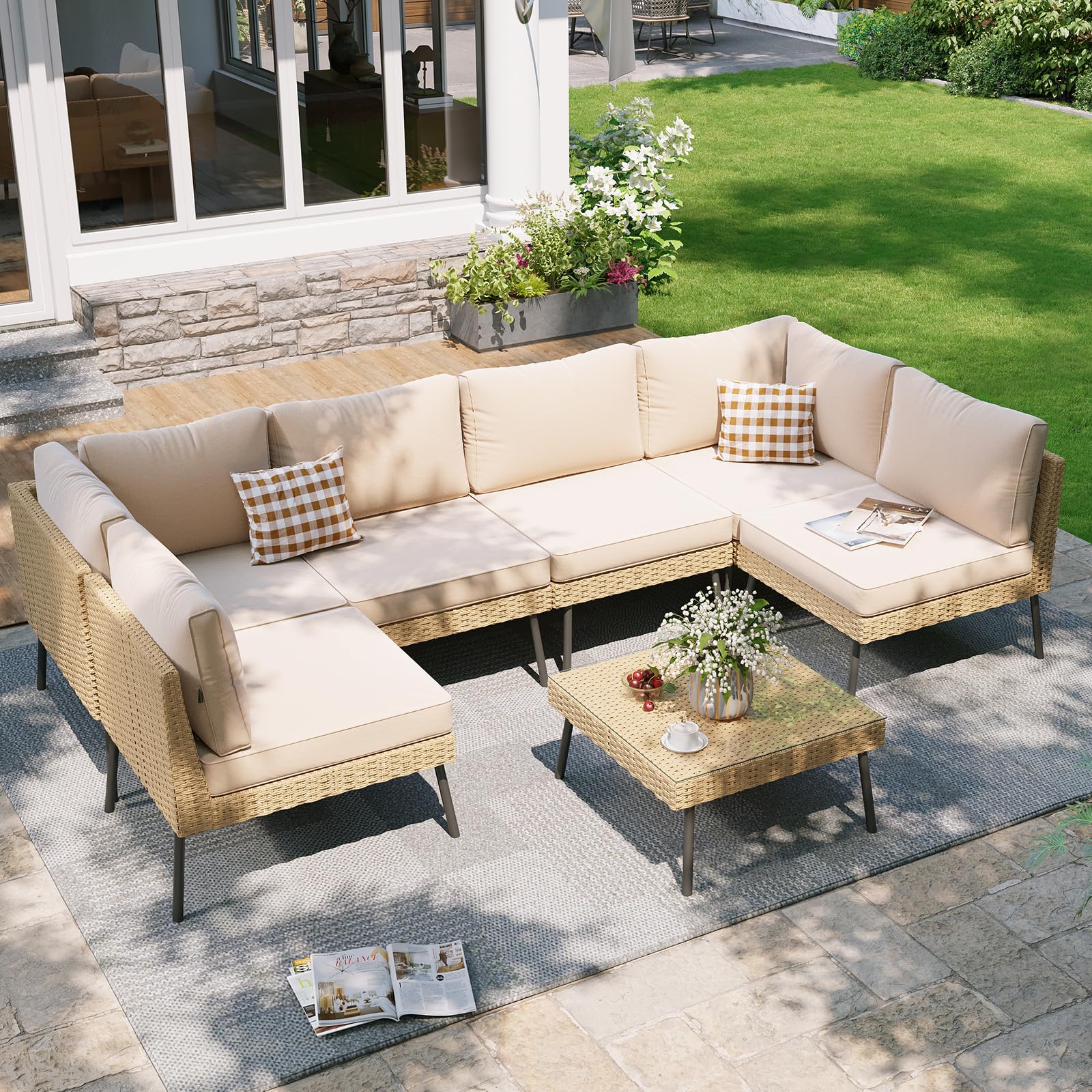 Aoxun 7pc Beige