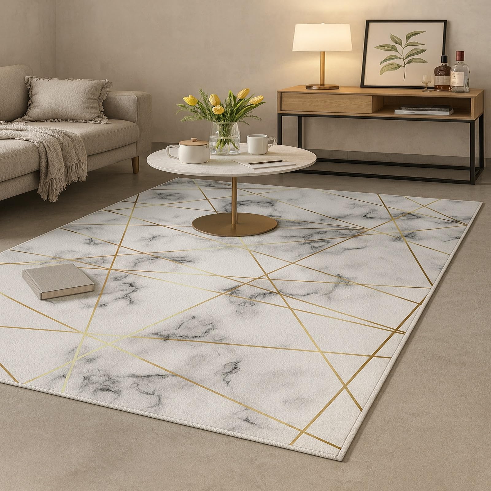 Tapis de salon antidérapant pour sécuriser le sol 130x200