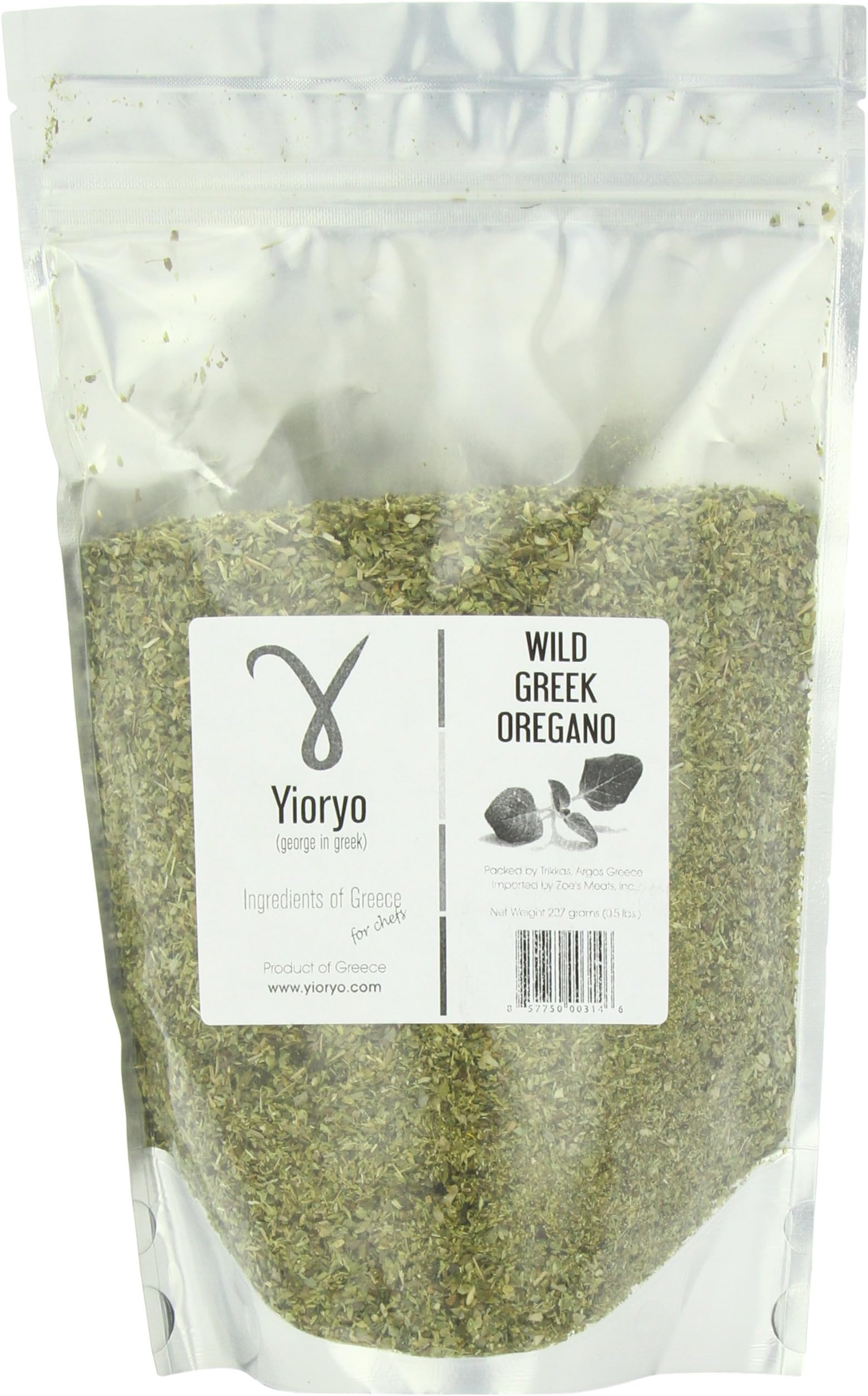 Yioryo Greek Oregano, Crushed, 0.5 Pound