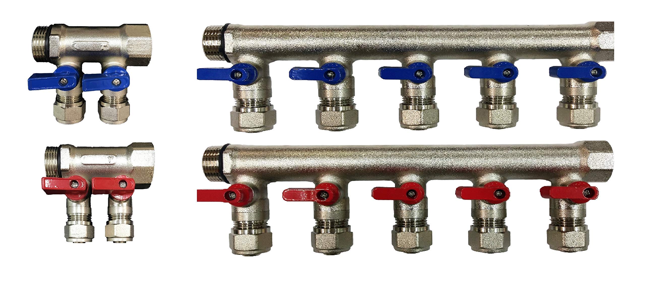 Mastercool 98772 Dual Brass Manifold Gauge Set