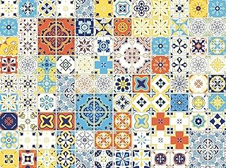 FLFK 60pcs Mexican Talavera Tile Stickers 10 ...,
