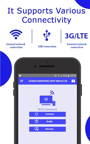 Screen mirroring for sony bravia