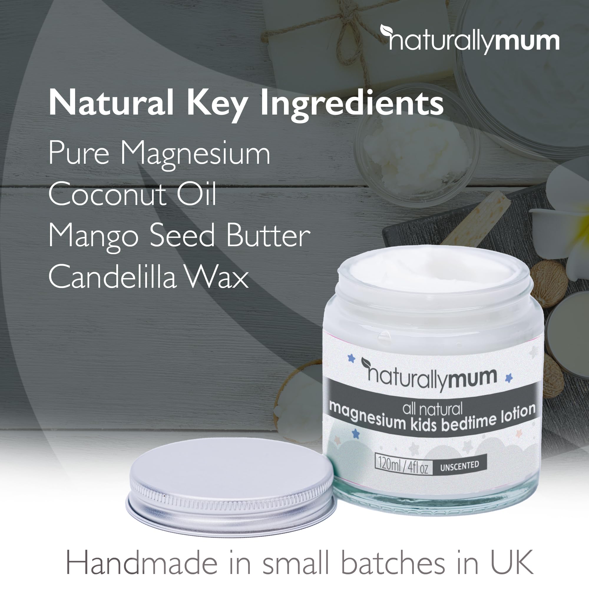 NaturallyMum Kids Magnesium Bedtime Lotion Support For
