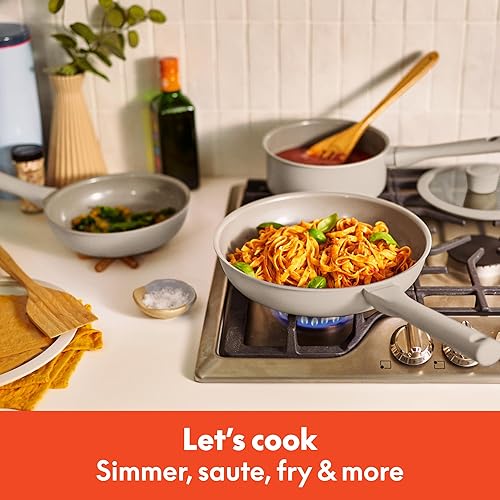 Miniatura 4 de bella Juego de utensilios de cocina de 7 piezas con revestimiento antiadherente de cerámica EverGood, apto para lavavajillas, apto para horno, todas